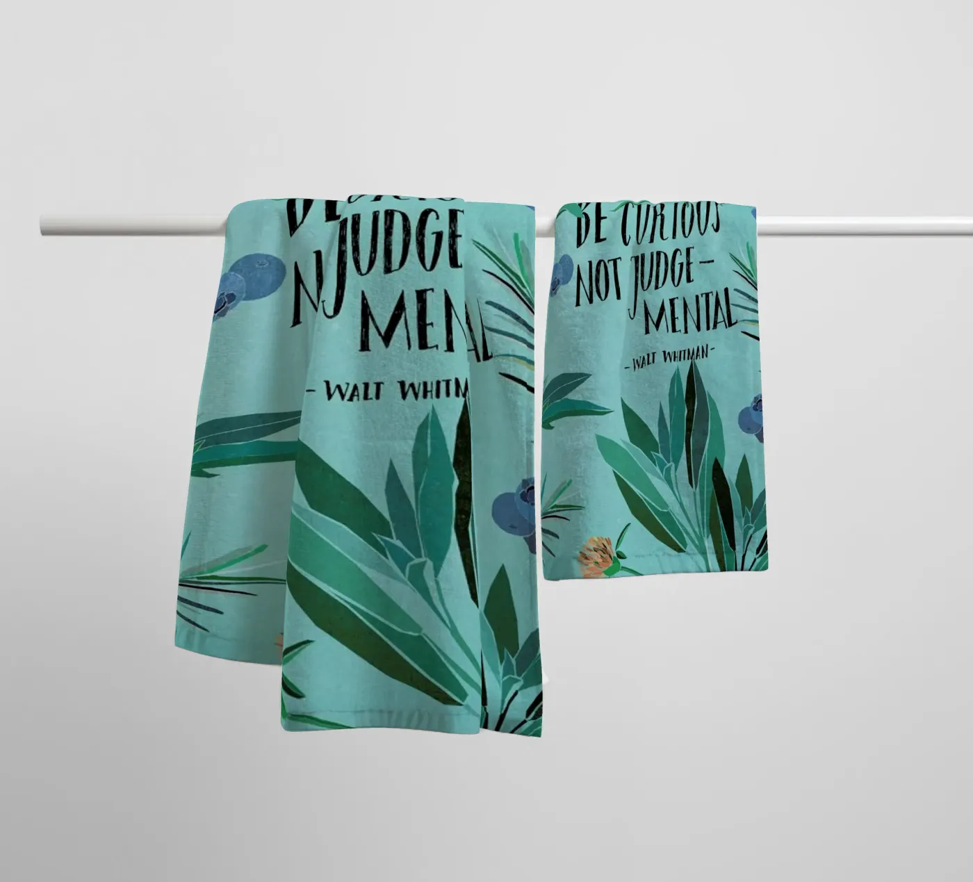 Be Curious badhanddoek van Eva Wünsch