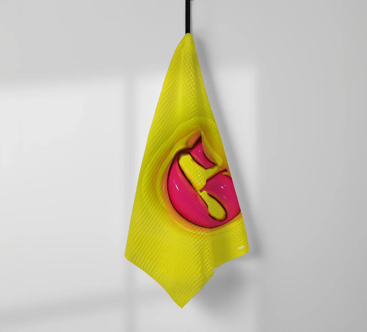 Bubblegum Gonflable Initiales G Vert torchon de Malou-Studio