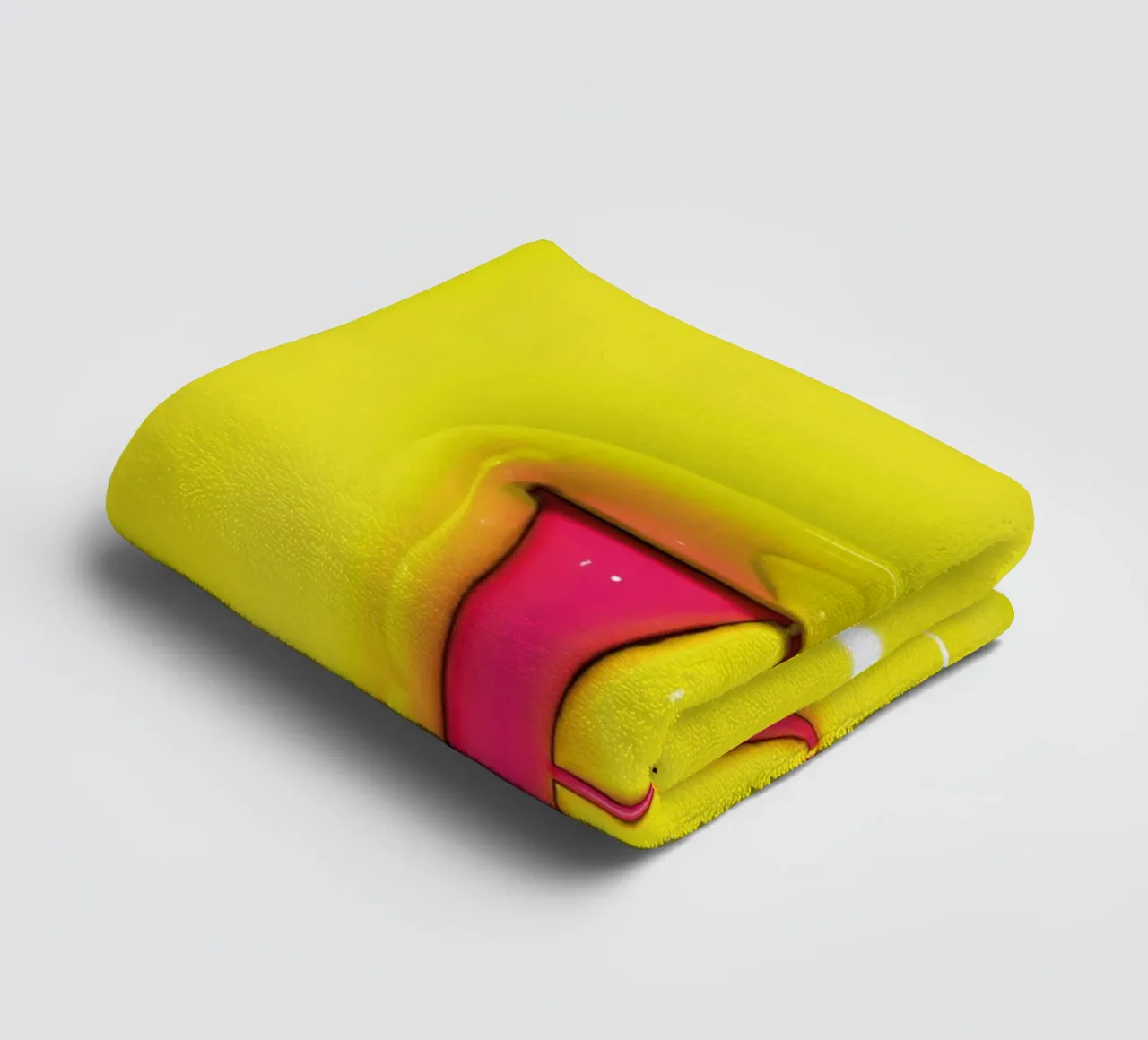 Bubblegum Inflate Initials H Green towel by Malou-Studio