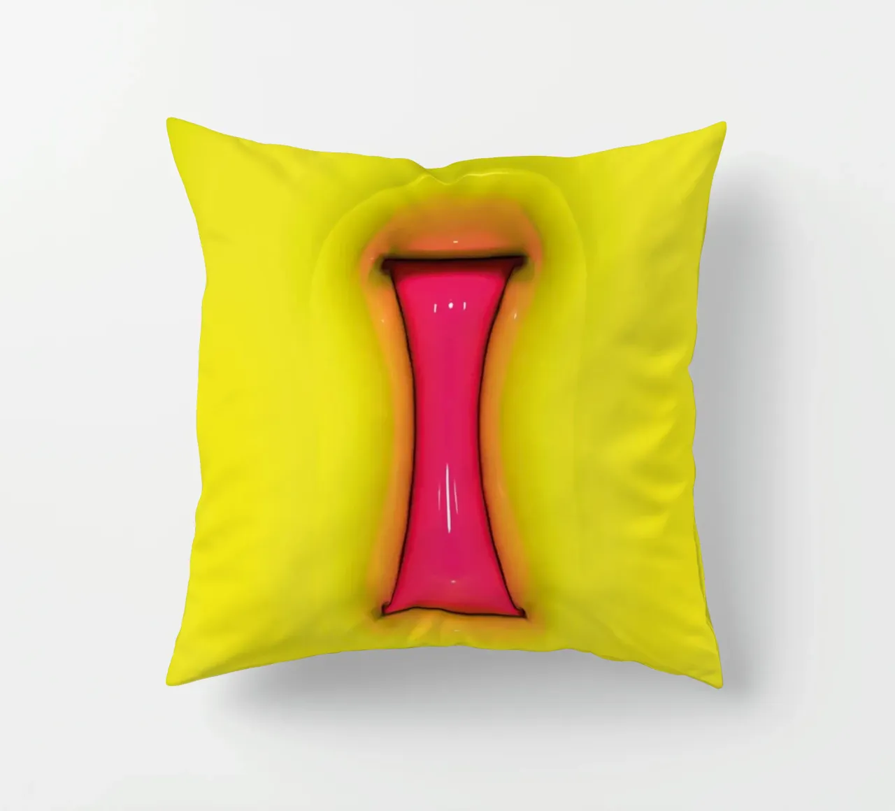 Gonfiaggio Bubblegum Iniziali I Verde cuscino da Malou-Studio