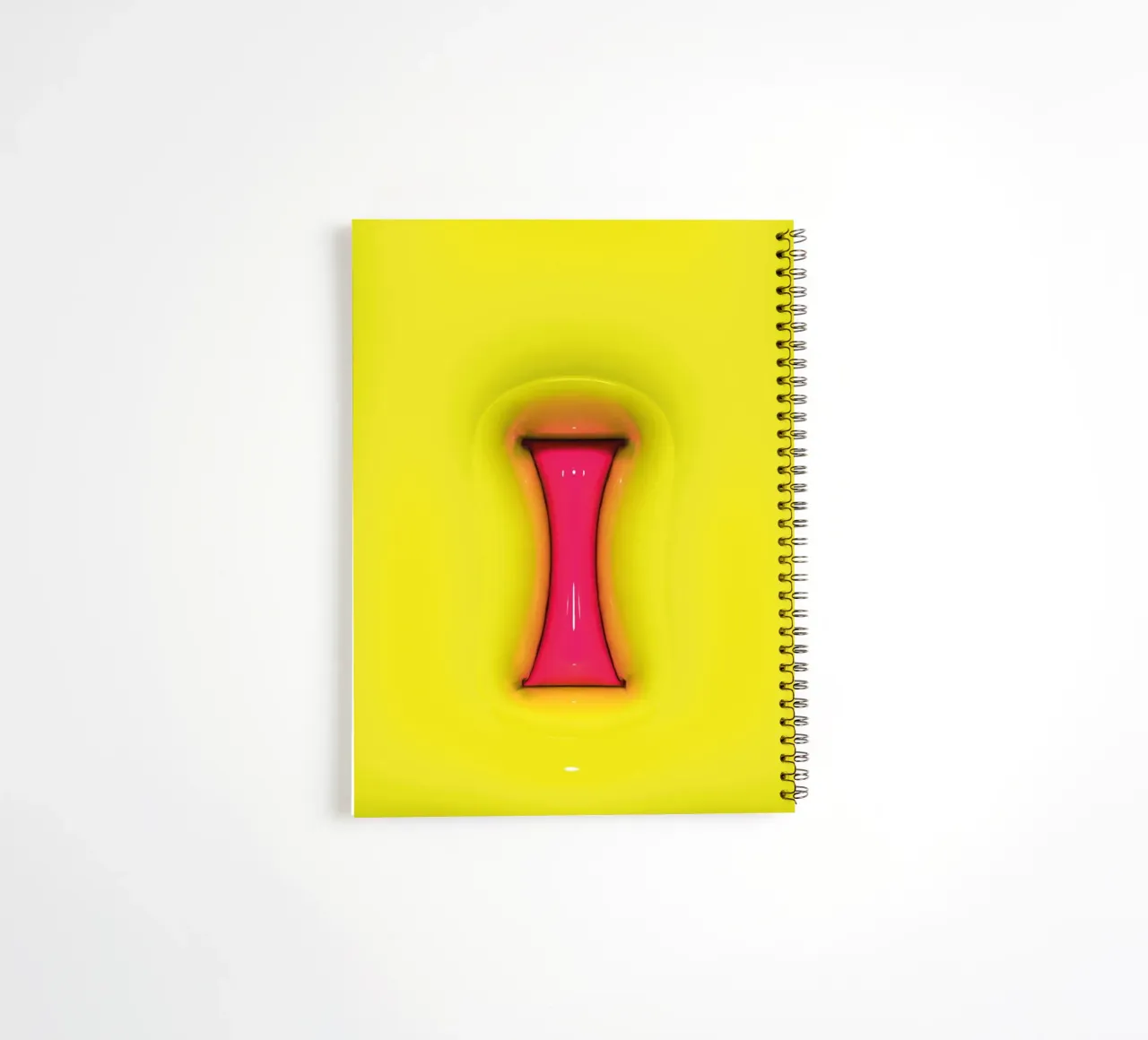 Bubblegum Inflate Initials I Green spiral notebook by Malou-Studio