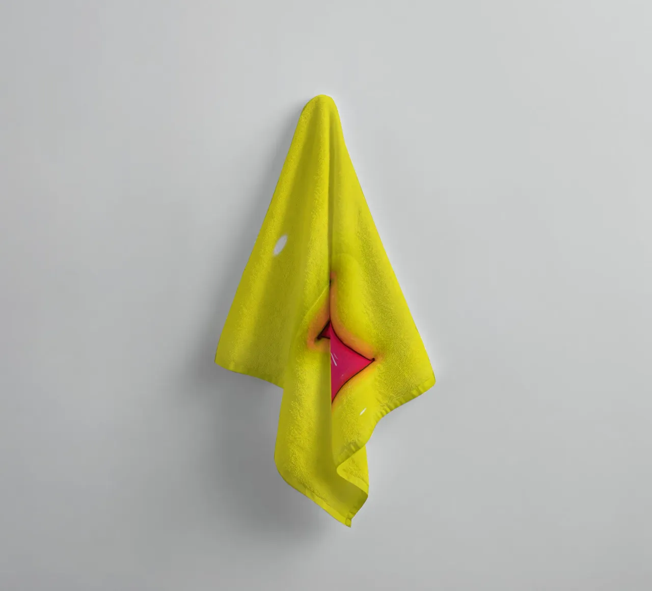 Bubblegum Inflate Initials I Green towel by Malou-Studio