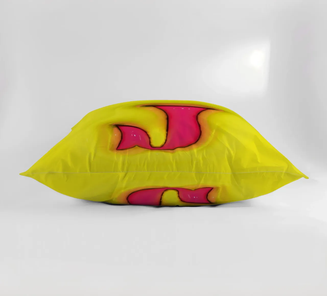 Bubblegum Inflate Initials J Green decorative cushion by Malou-Studio
