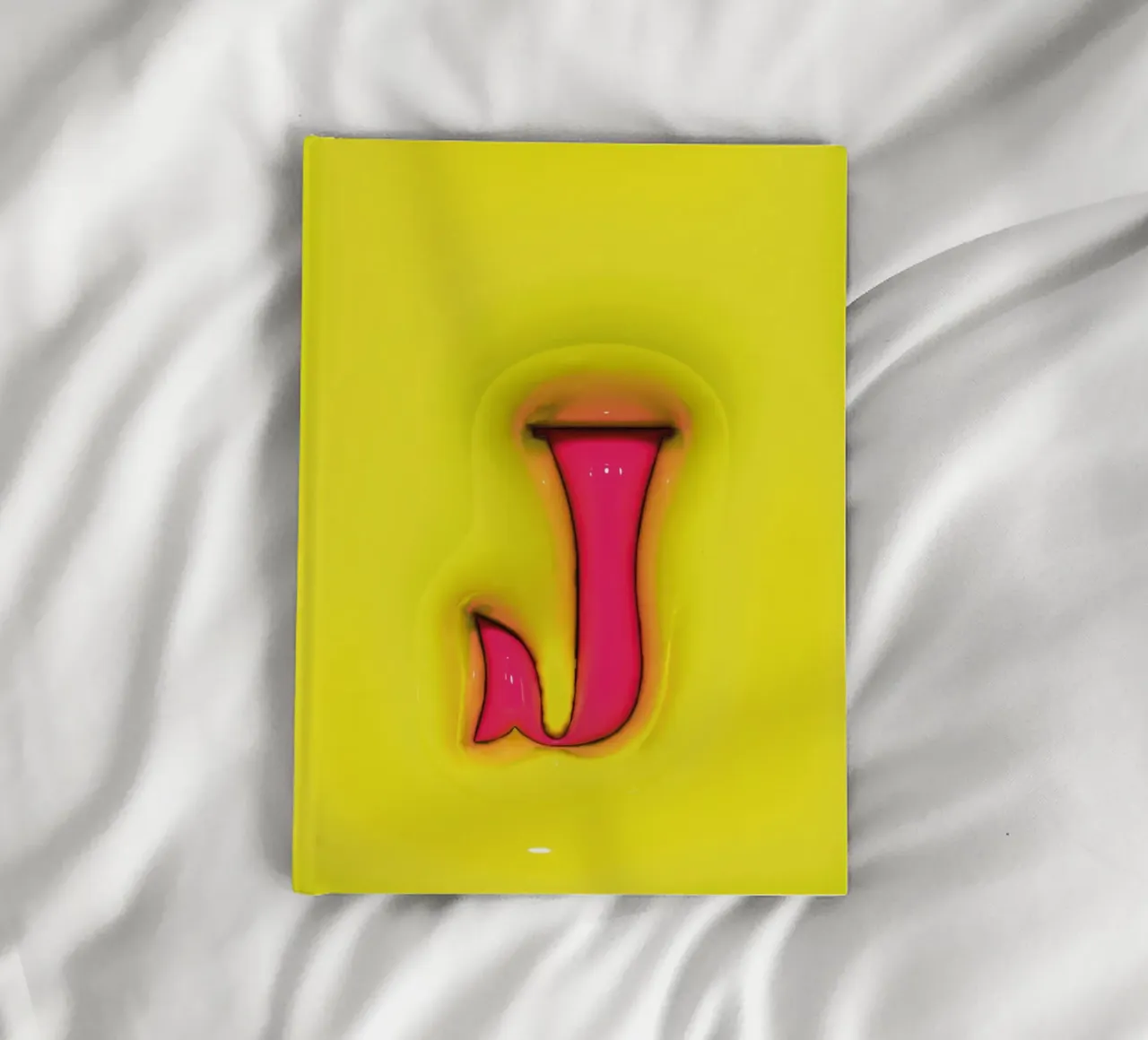 Bubblegum Inflate Initials J Green notebook by Malou-Studio