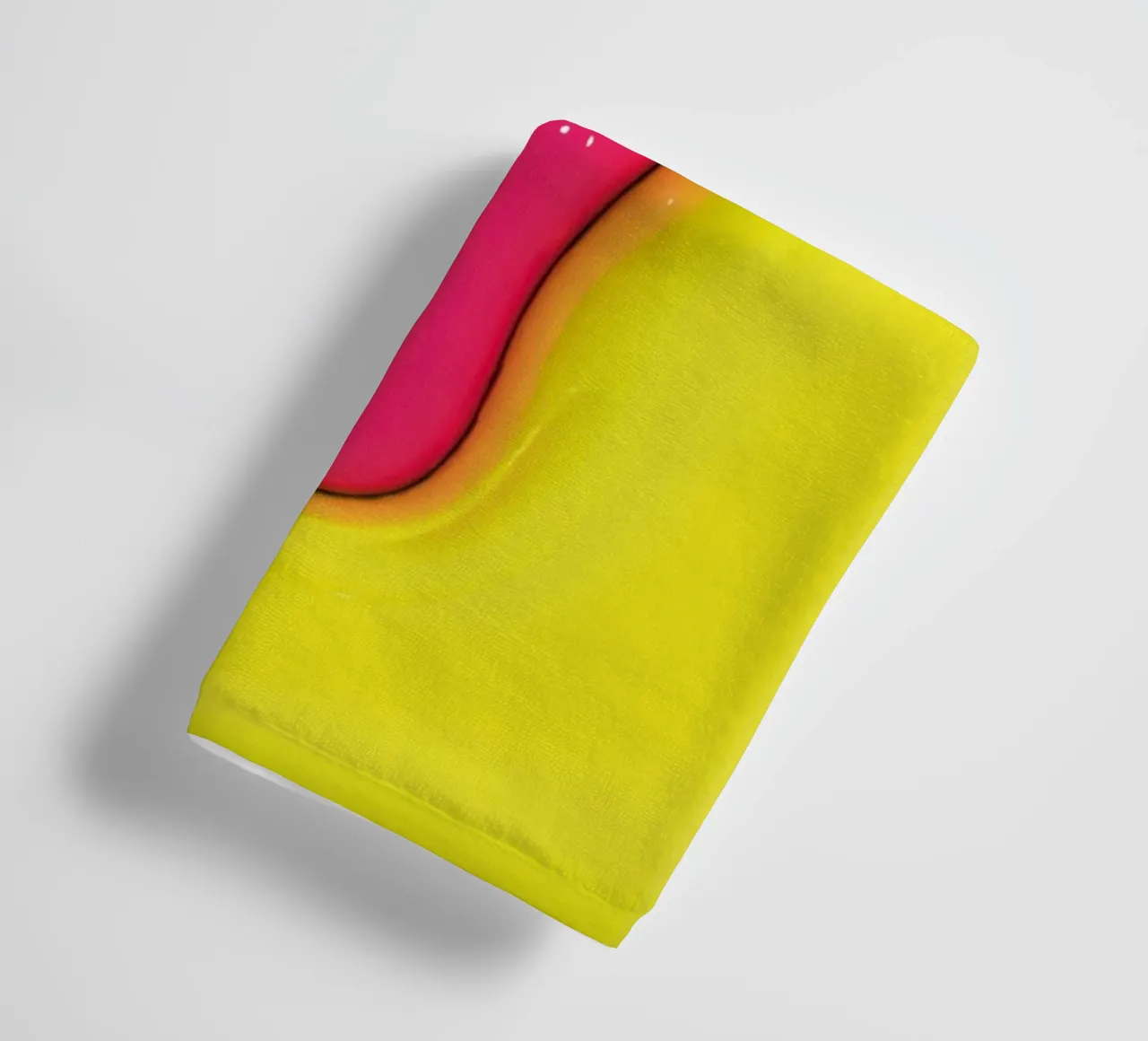Bubblegum Inflate Initials J Green towel by Malou-Studio