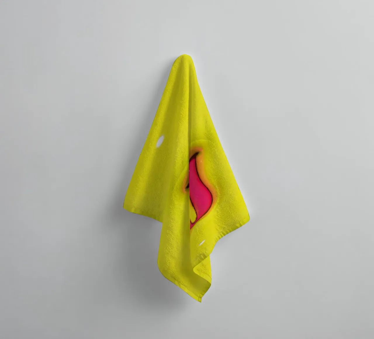 Bubblegum Inflate Initials J Green towel by Malou-Studio