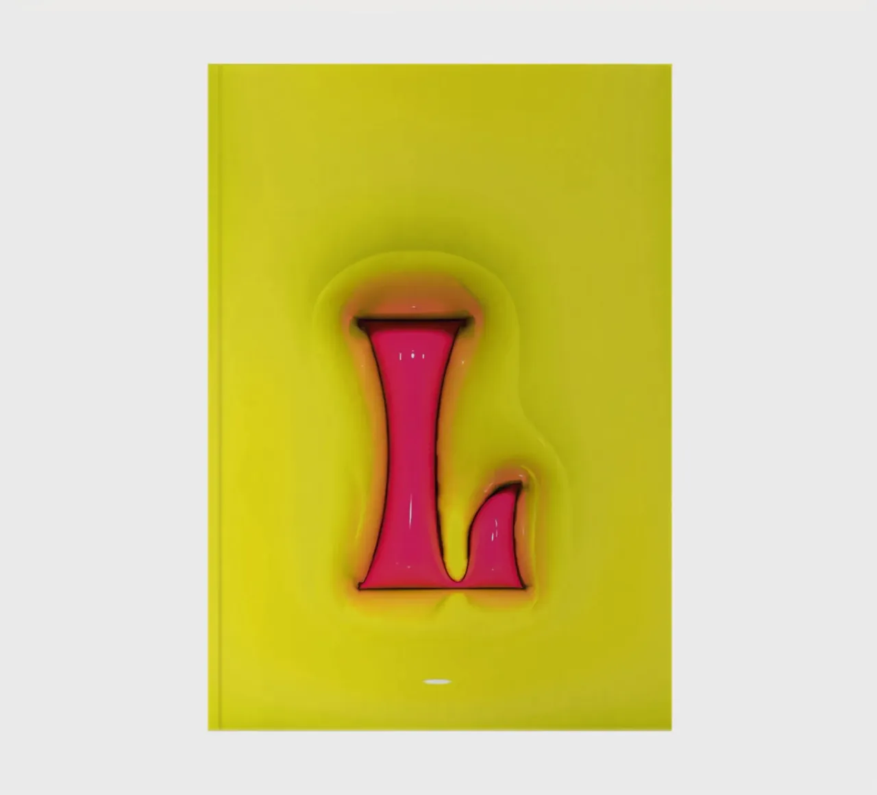 Bubblegum Inflate Initials L Green notebook by Malou-Studio