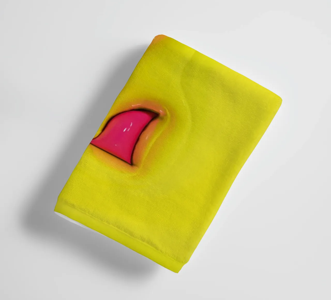 Bubblegum Inflate Initials L Green towel by Malou-Studio