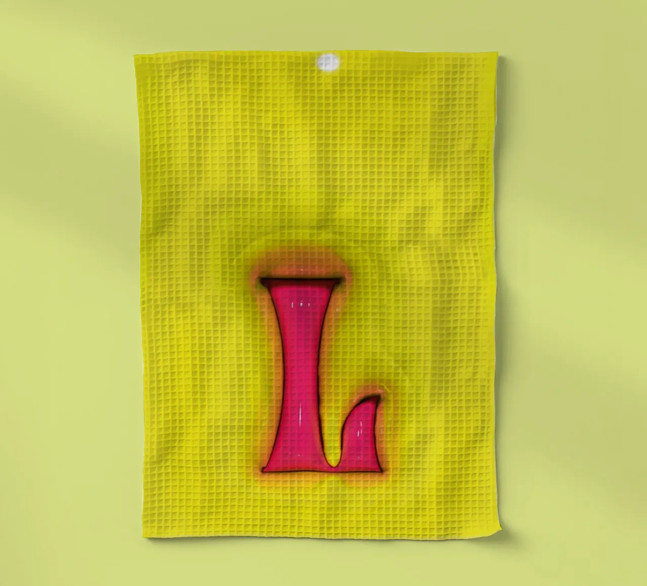 Bubblegum Gonflable Initiales L Vert torchon de Malou-Studio