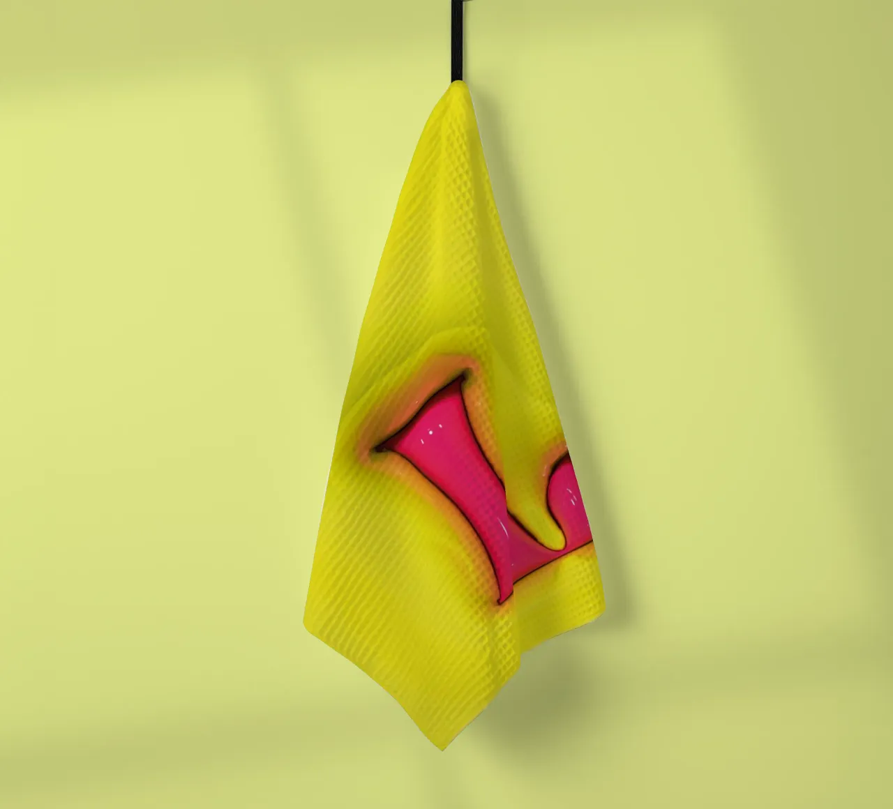 Bubblegum Gonflable Initiales L Vert torchon de Malou-Studio