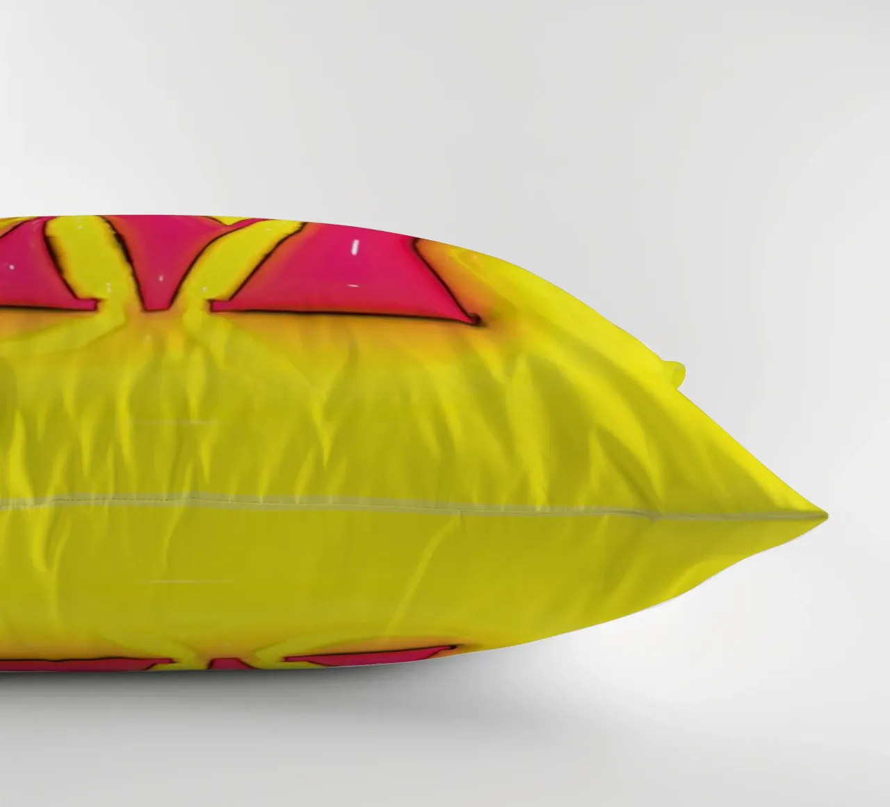 Bubblegum Inflate Initials M Green decorative cushion by Malou-Studio