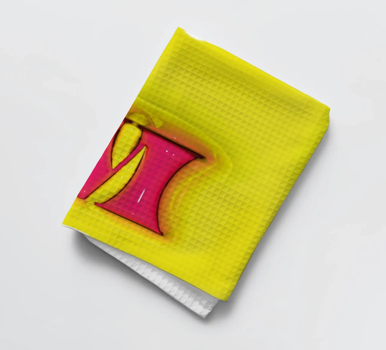 Bubblegum Gonflable Initiales M Vert torchon de Malou-Studio