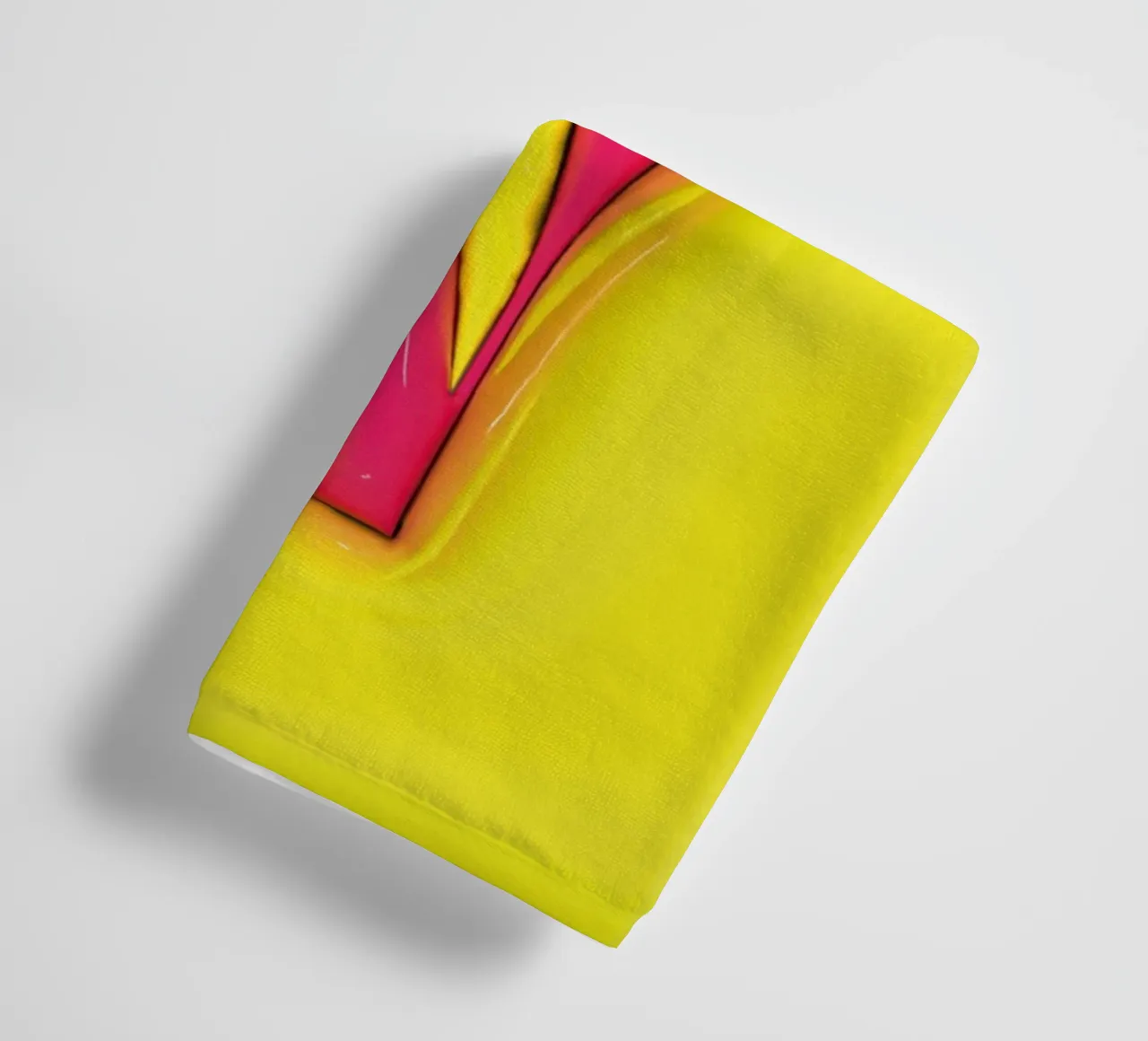 Bubblegum Inflate Initials N Green towel by Malou-Studio