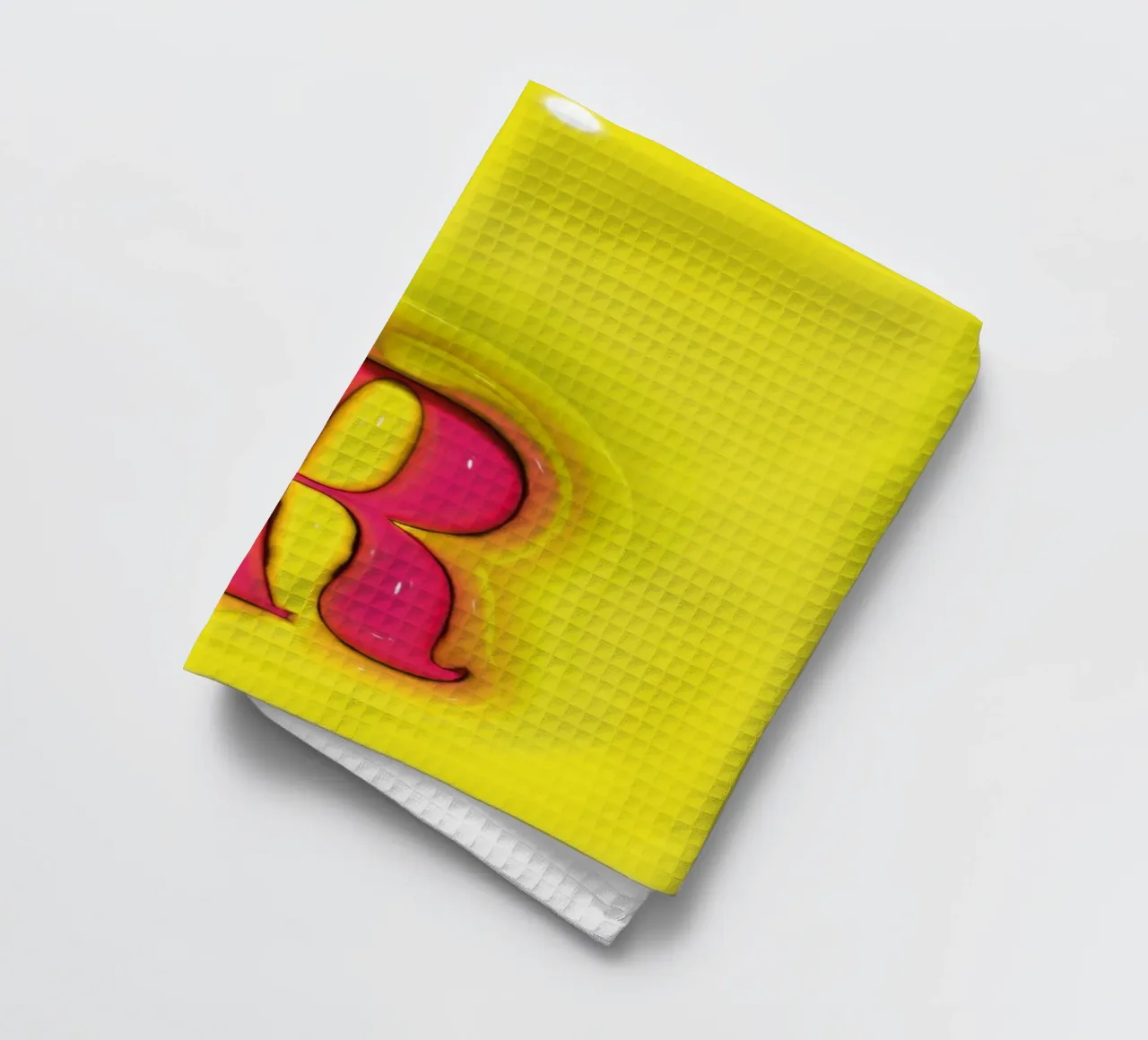 Bubblegum Gonflable Initiales R Vert torchon de Malou-Studio