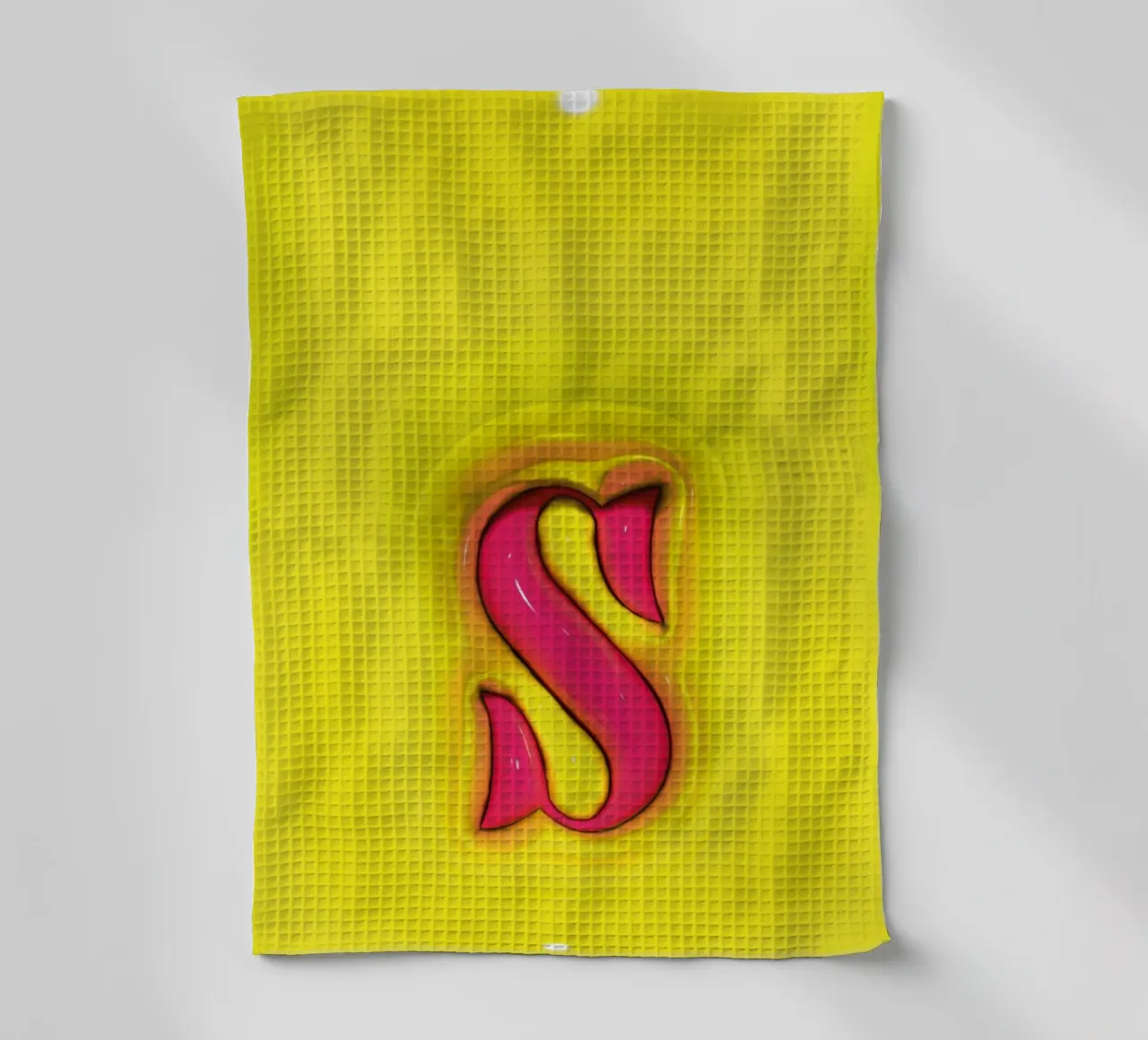 Bubblegum Gonflable Initiales S Vert torchon de Malou-Studio