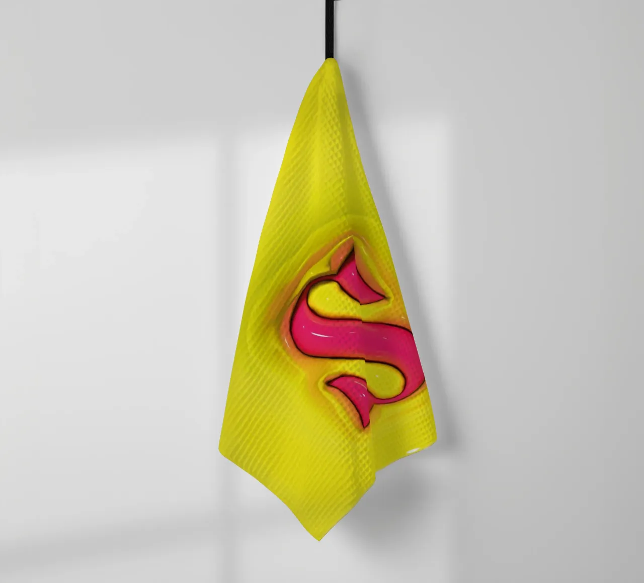 Bubblegum Gonflable Initiales S Vert torchon de Malou-Studio