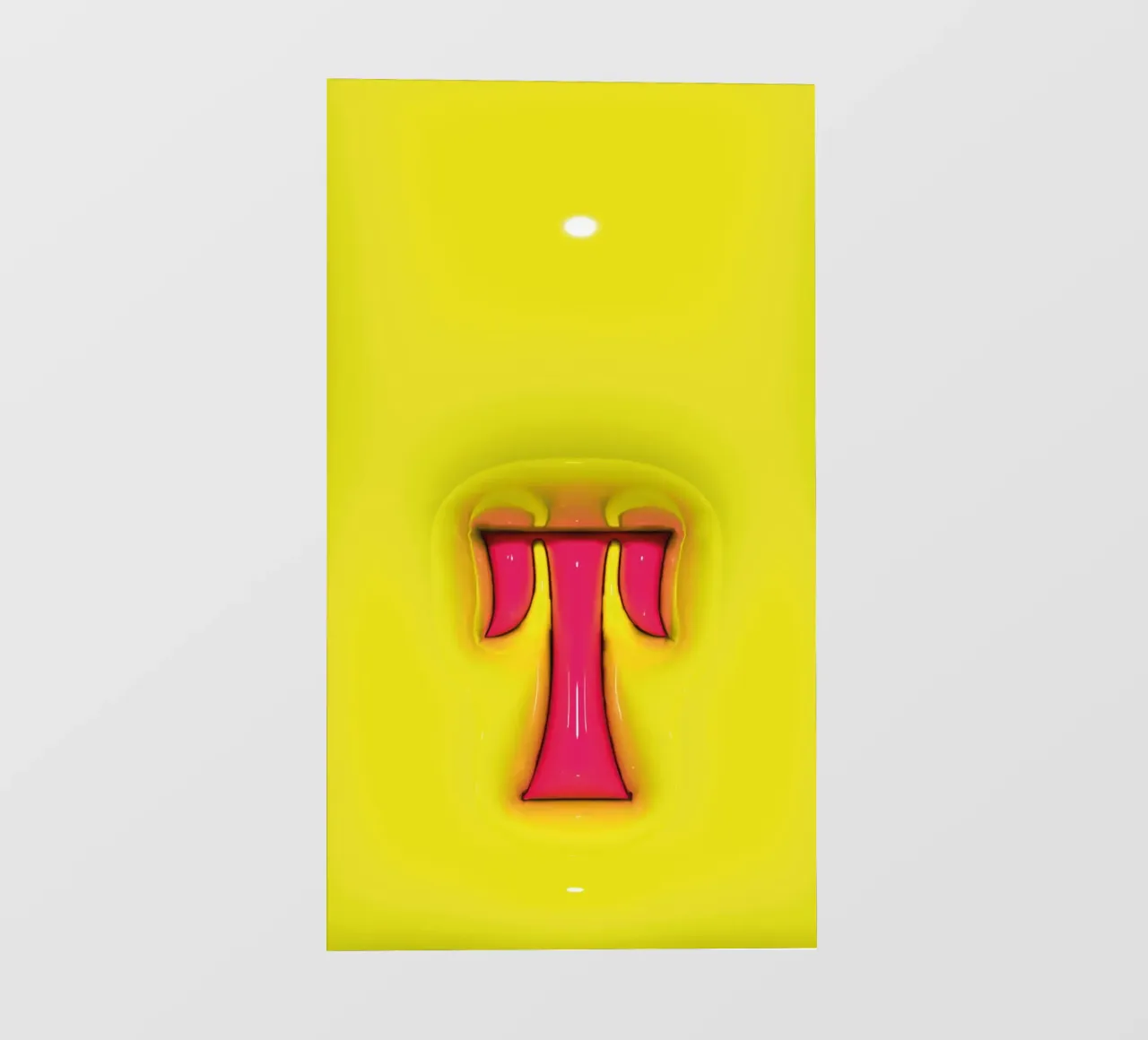 Bubblegum Inflate Initials T Verde lonas publicitarias de Malou-Studio