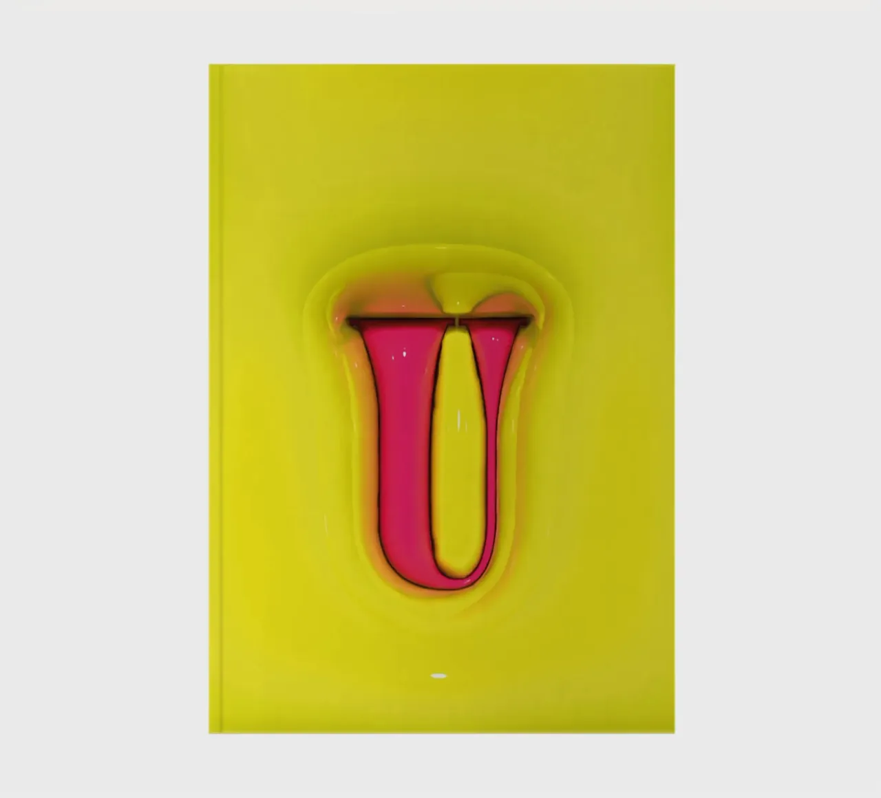 Bubblegum Inflate Initials U Green notebook by Malou-Studio