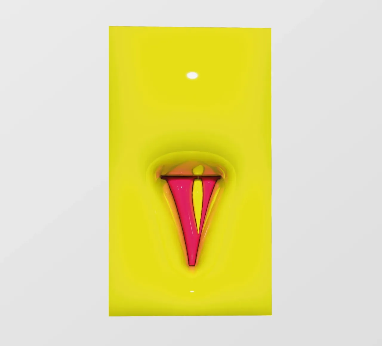 Bubblegum Inflate Initials V Green telo in pvc da Malou-Studio