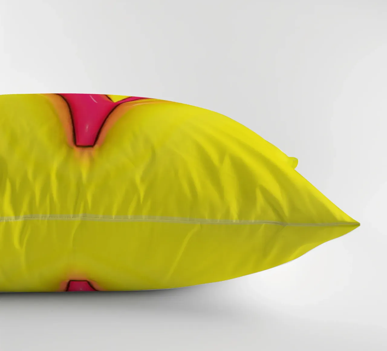 Bubblegum Inflate Initials V Green decorative cushion by Malou-Studio