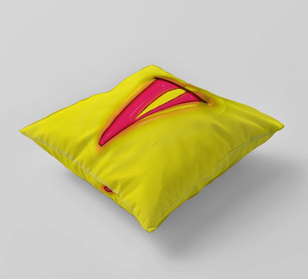 Bubblegum Inflate Initials V Green cuscino da Malou-Studio