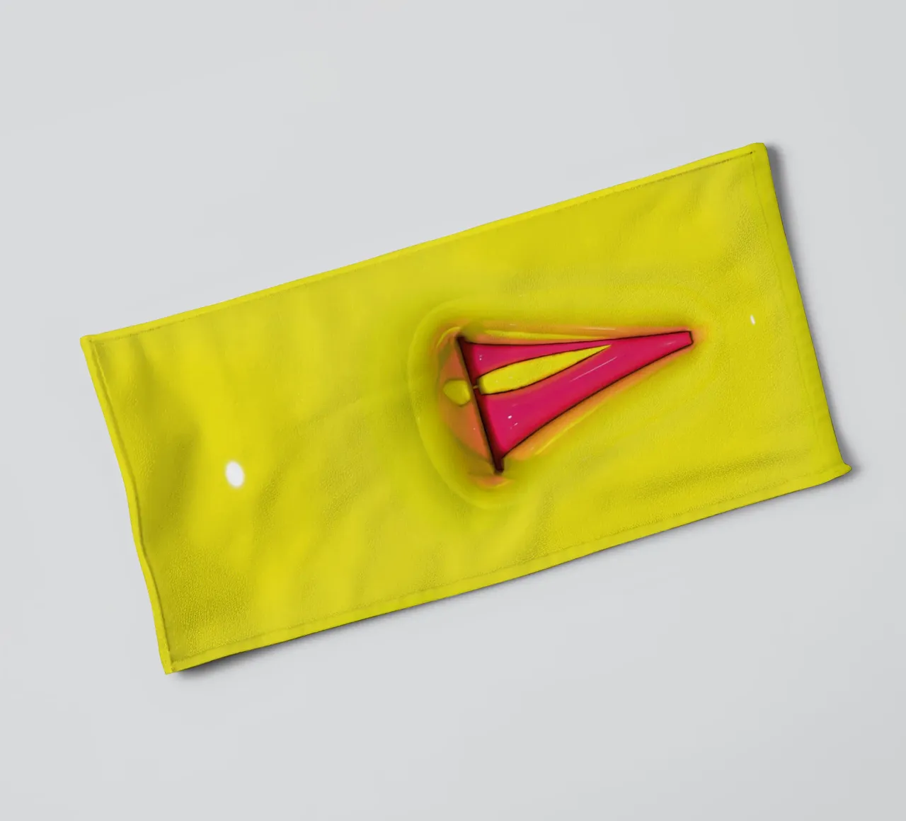 Bubblegum Inflate Initials V Green serviette de bain de Malou-Studio