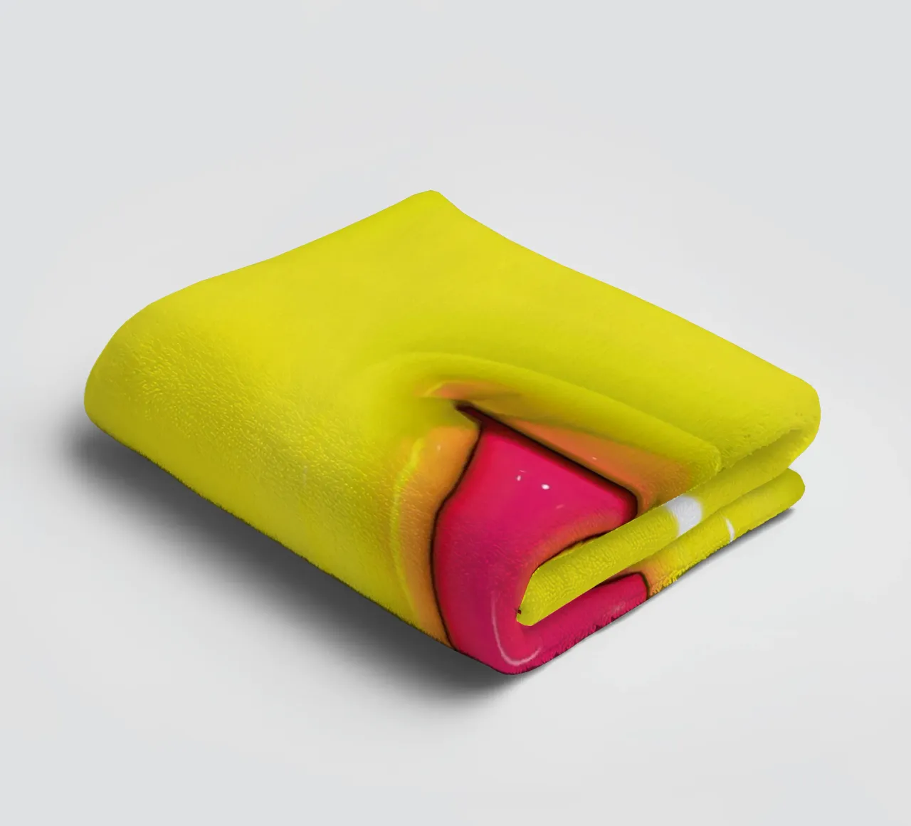 Bubblegum Inflate Initials V Green Handtuch von Malou-Studio