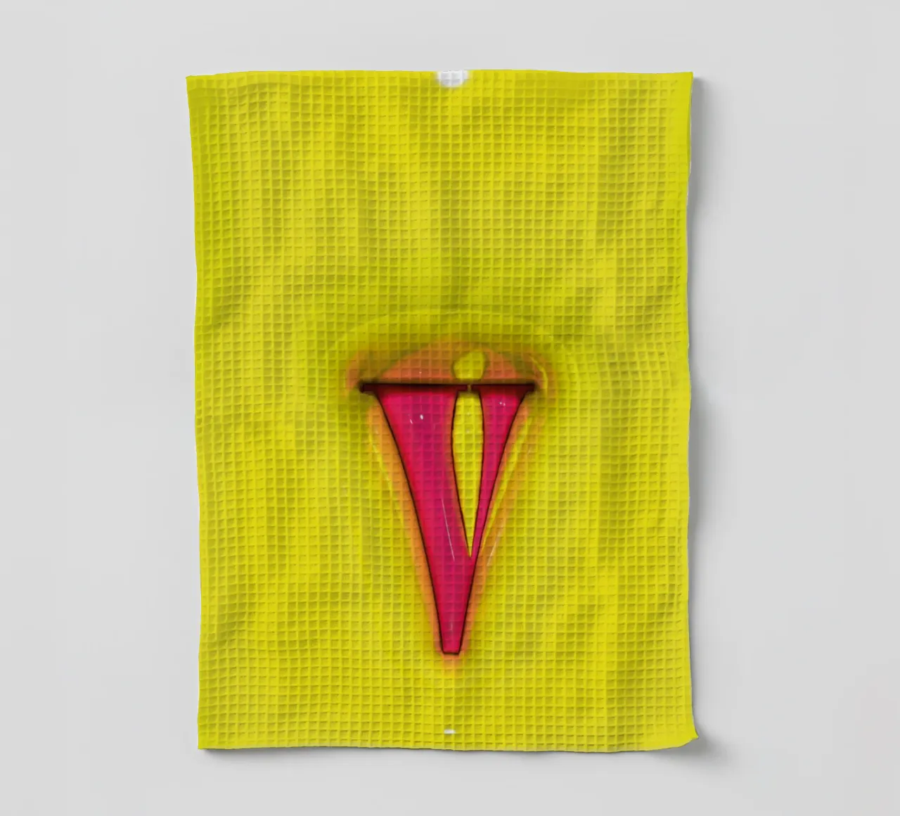 Bubblegum Inflate Initials V Green canovaccio da cucina da Malou-Studio