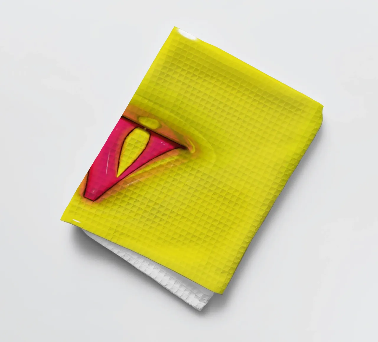 Bubblegum Inflate Initials V Green canovaccio da cucina da Malou-Studio