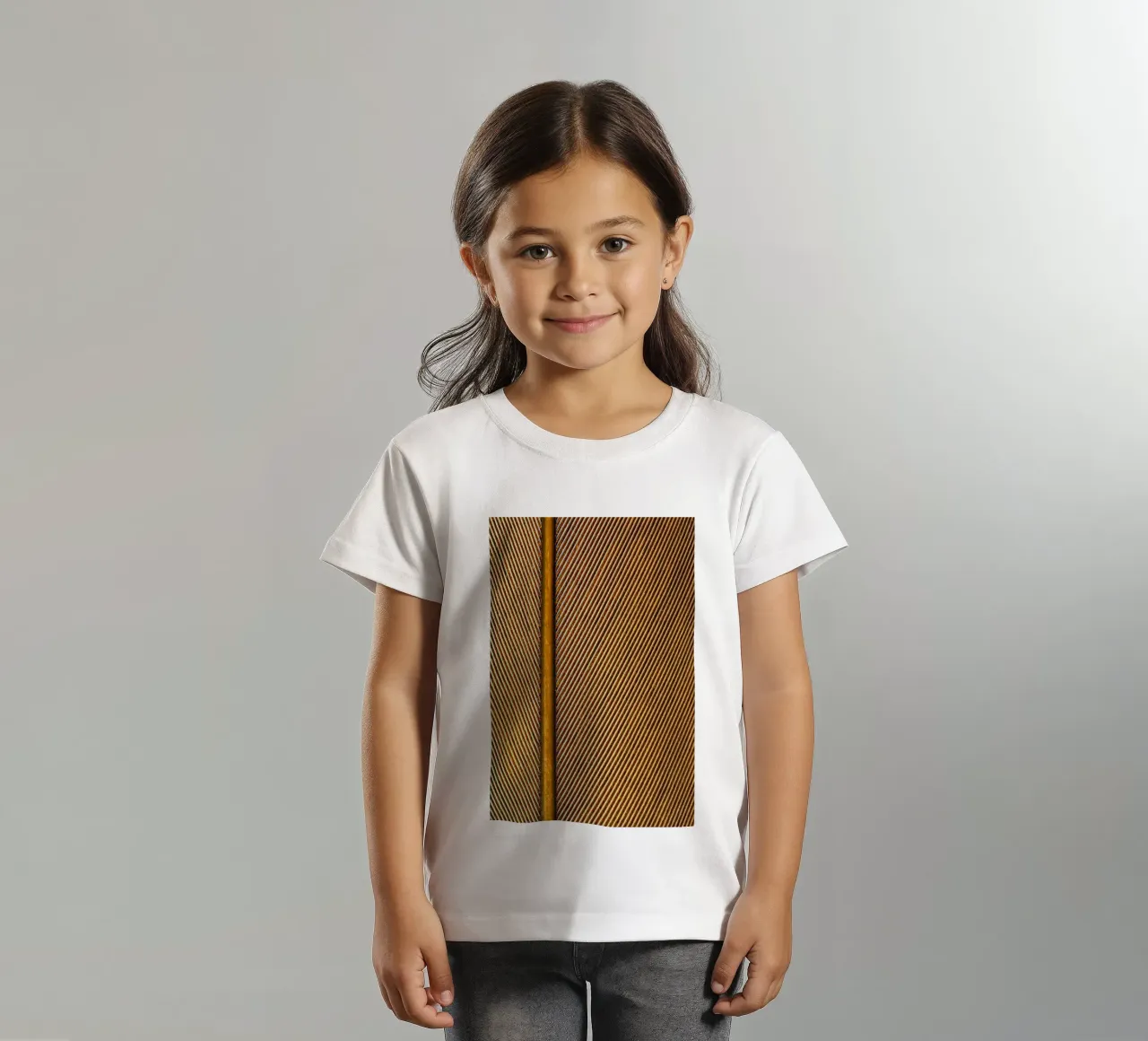 Grace in Every Detail – Close-Up of a Feather t-shirt bambini da Curious Collections by Marielle Leenders