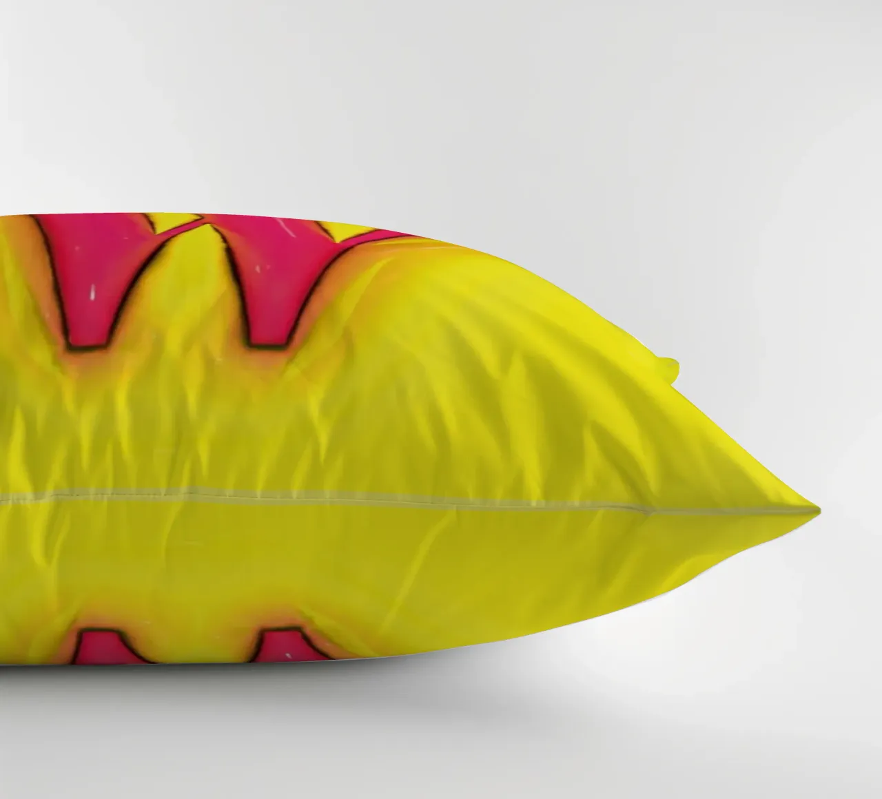 Bubblegum Inflate Initials W Green decorative cushion by Malou-Studio