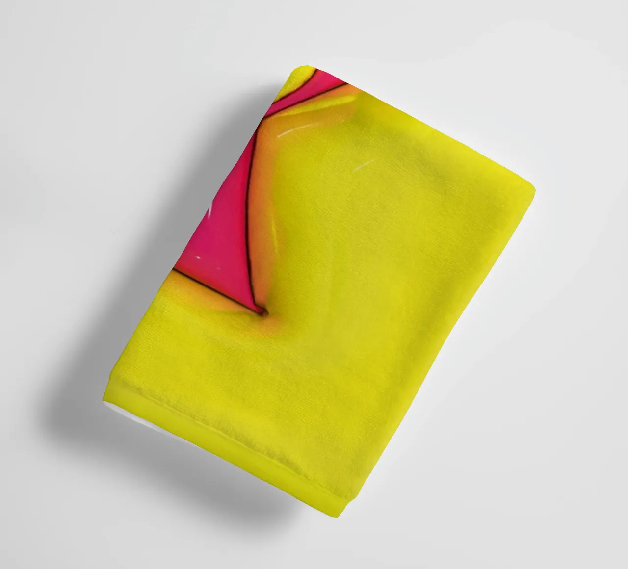 Bubblegum Inflate Initials X Green towel by Malou-Studio