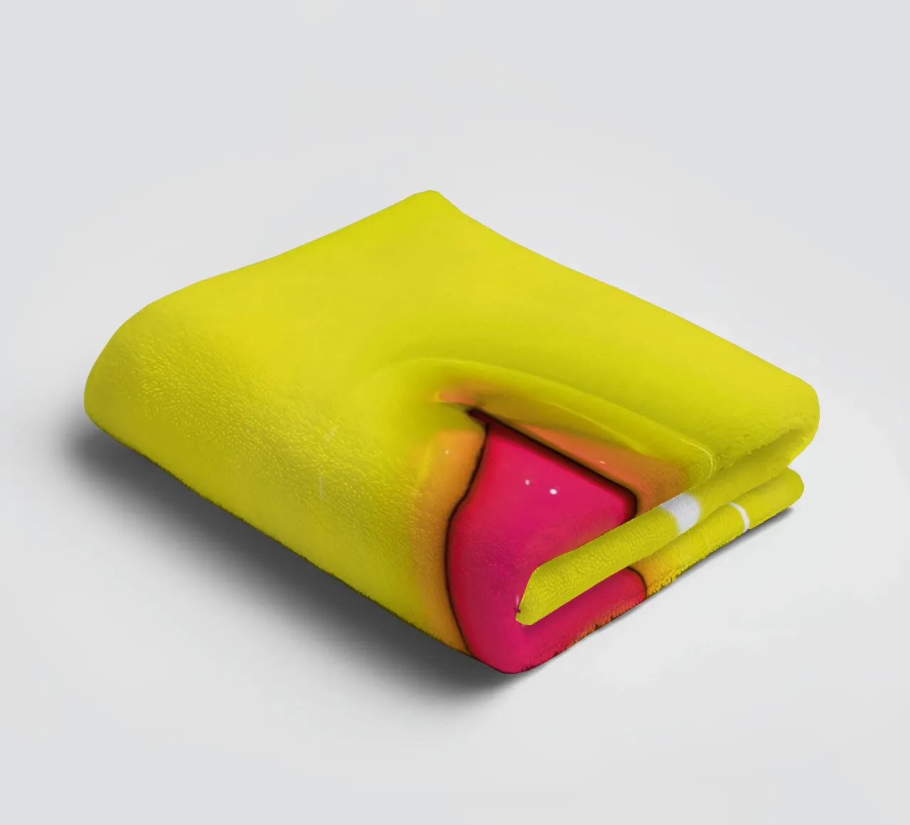 Bubblegum Inflate Initials X Green towel by Malou-Studio