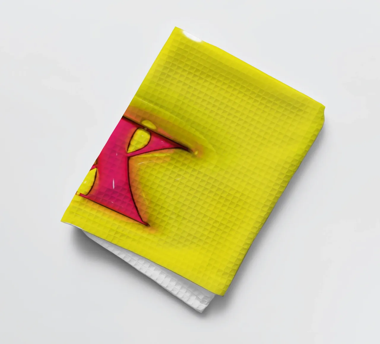 Bubblegum Gonflable Initiales X Vert torchon de Malou-Studio