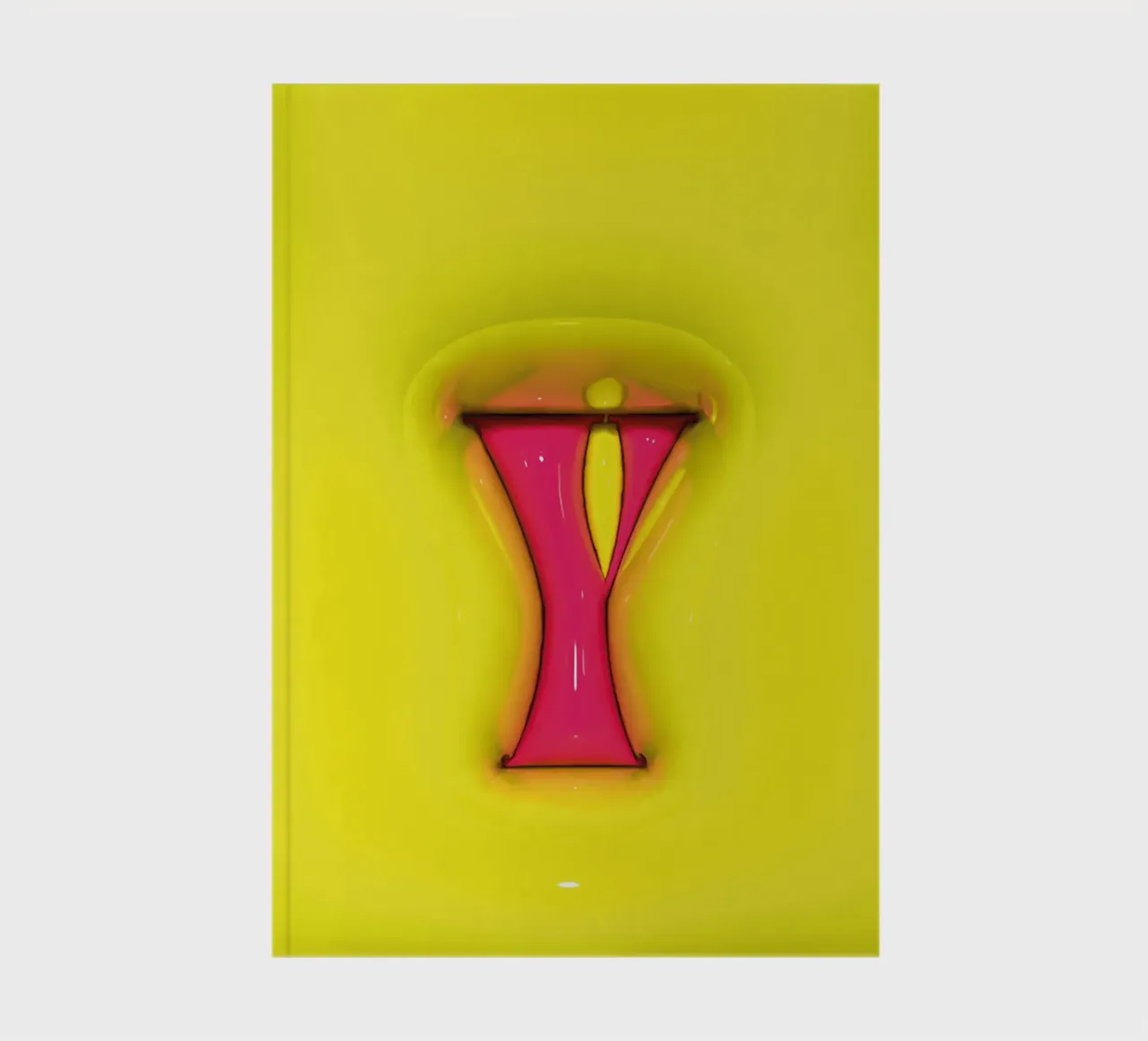 Bubblegum Inflate Initials Y Green notebook by Malou-Studio