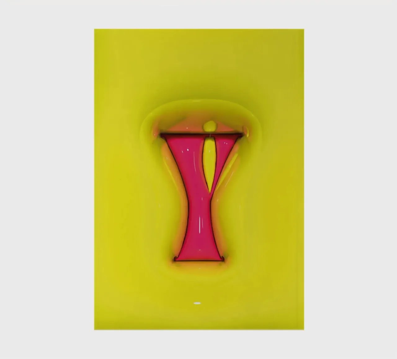 Bubblegum Inflate Initials Y Green notebook by Malou-Studio