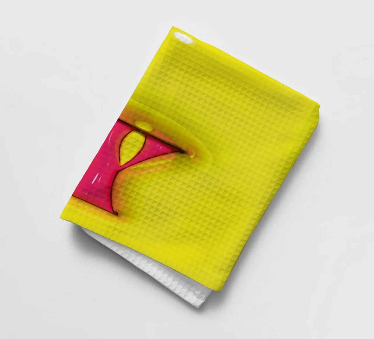 Bubblegum Gonfler Initiales Y Vert torchon de Malou-Studio