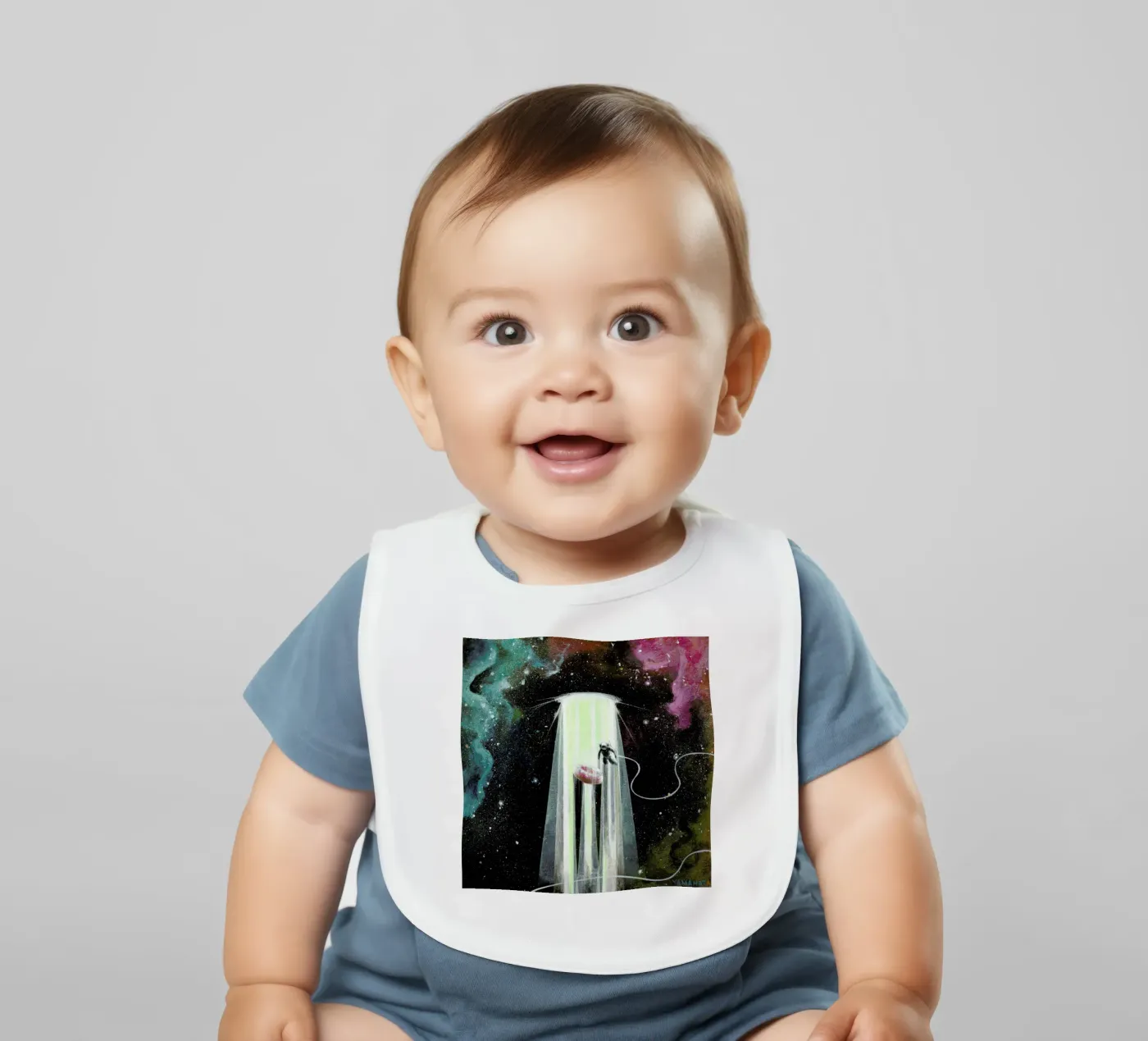 Donut Dimension baby slabbetje van Jared Yamahata