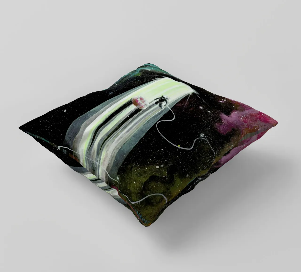 Donut Dimension cuscino da Jared Yamahata