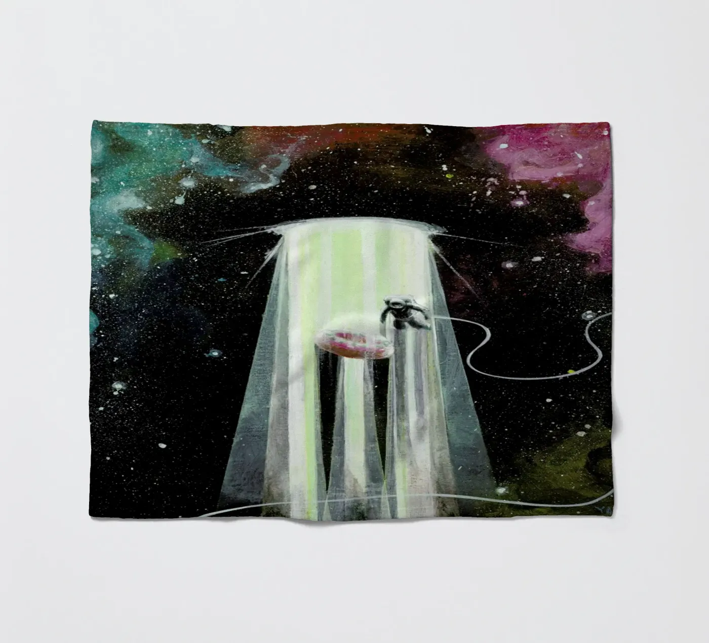 Donut Dimension fleecedeken van Jared Yamahata