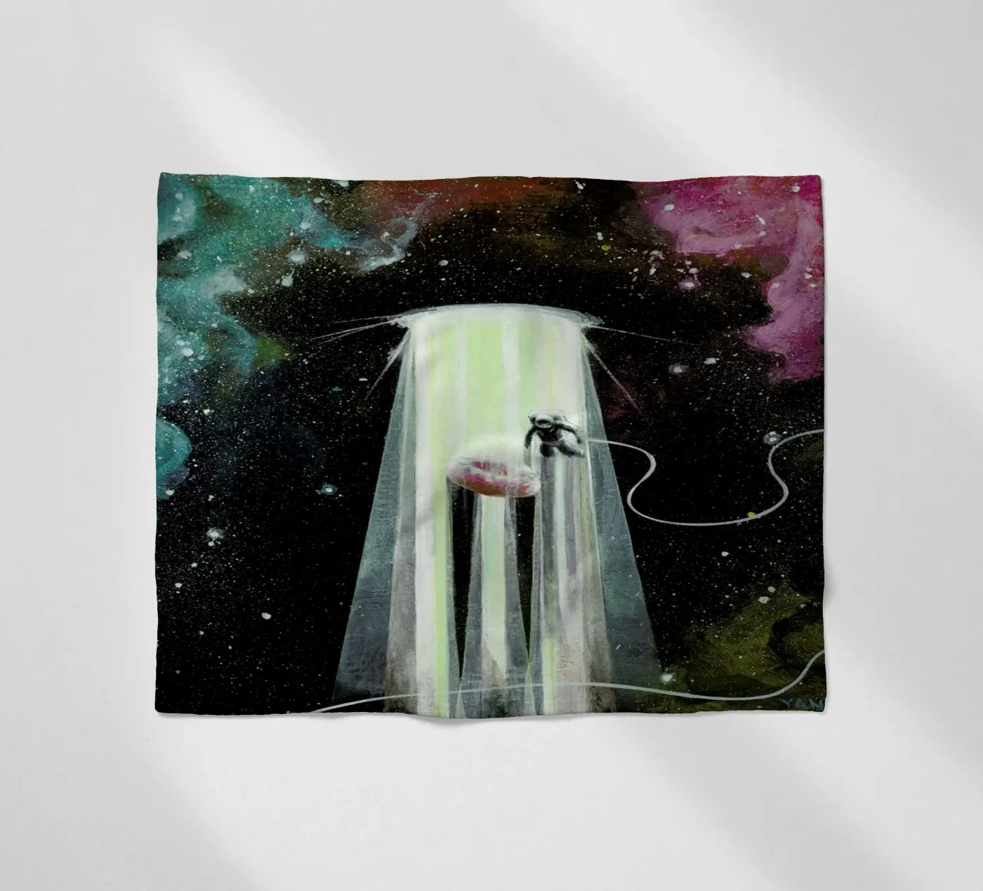 Donut Dimension fleecedeken van Jared Yamahata
