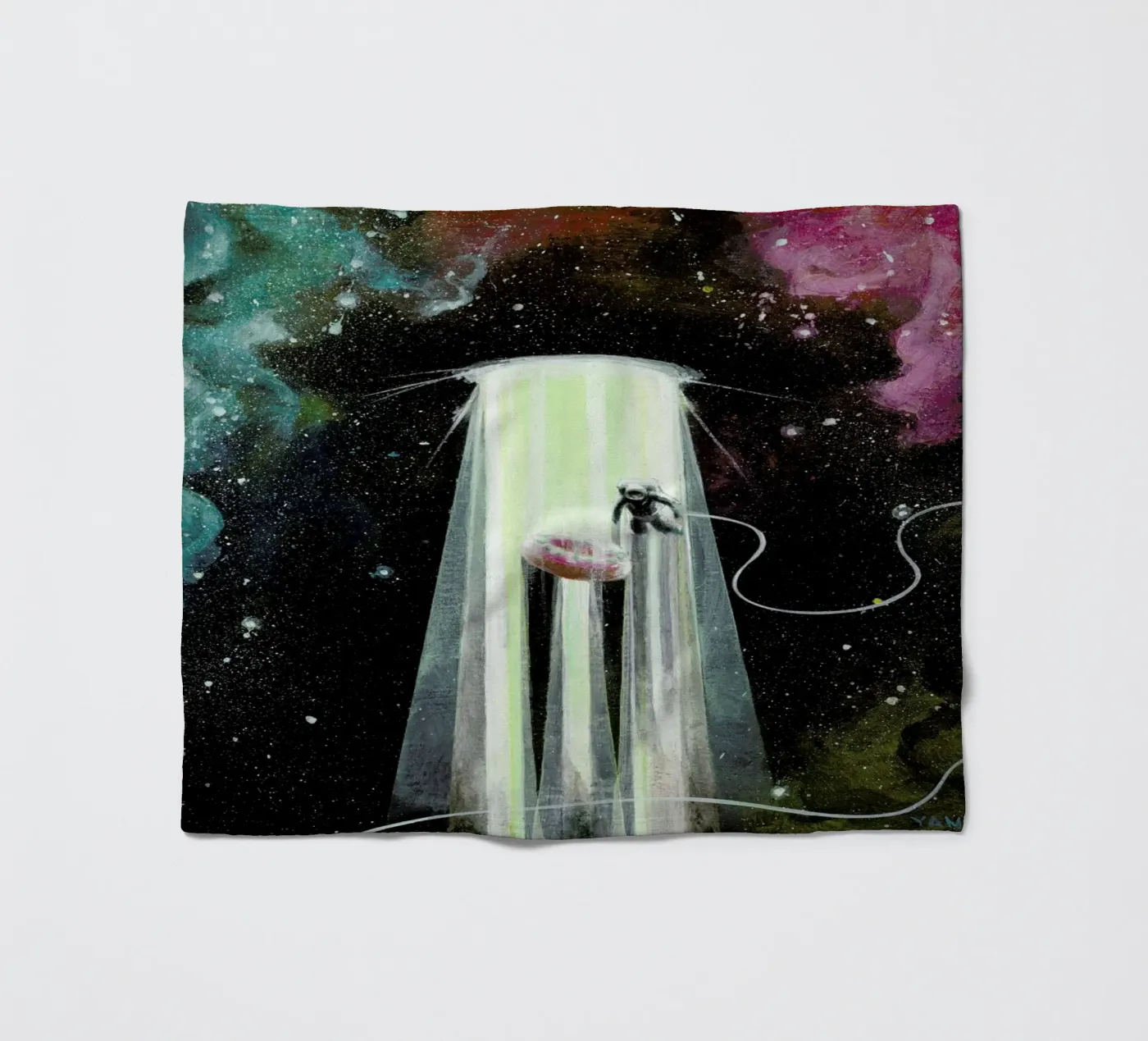Donut Dimension fleecedeken van Jared Yamahata