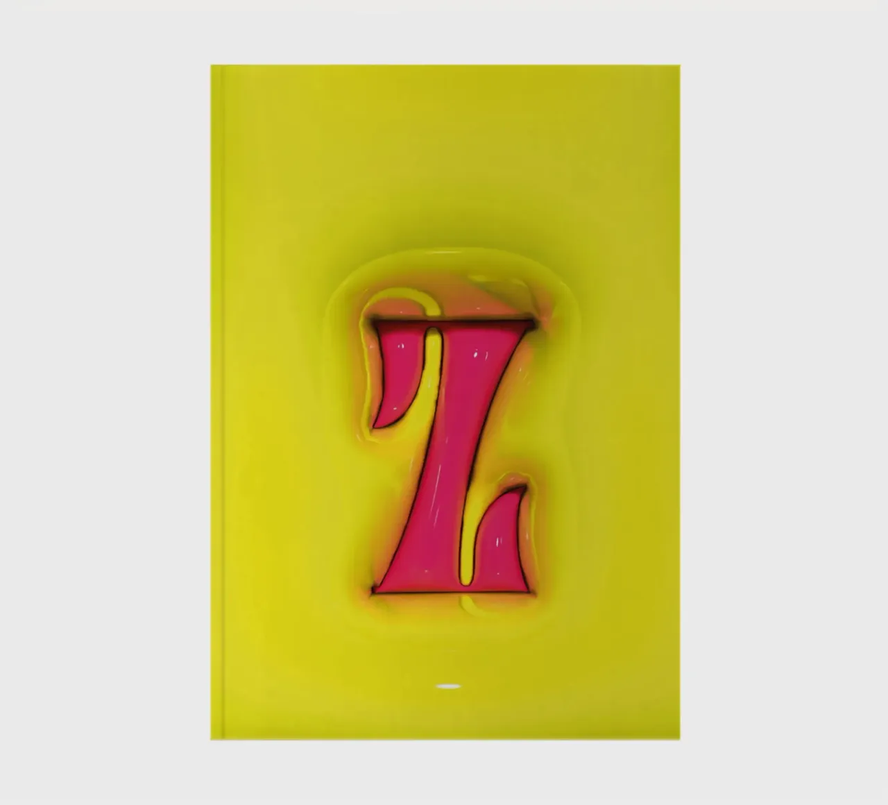 Bubblegum Inflate Initials Z Green notebook by Malou-Studio