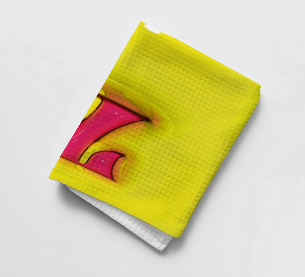 Bubblegum Gonflable Initiales Z Vert torchon de Malou-Studio