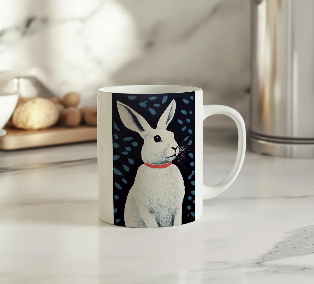 Coniglio di mezzanotte tazza in ceramica da DaarbyN