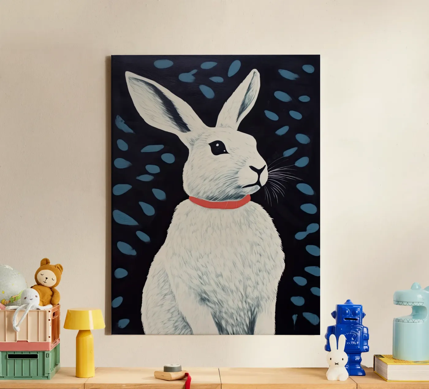 Midnight Rabbit canvas by DaarbyN