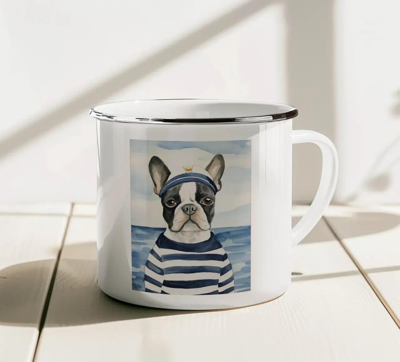 Capitano Stripe tazza in smalto da DaarbyN