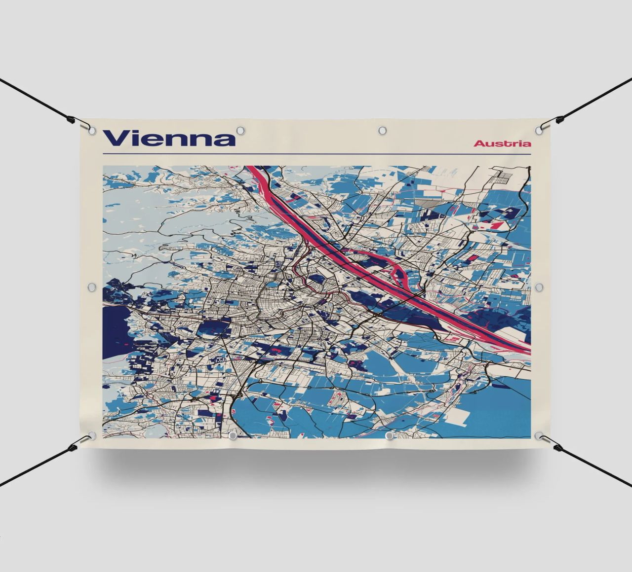 Milchiges Wien PVC Plane von MOOODZART