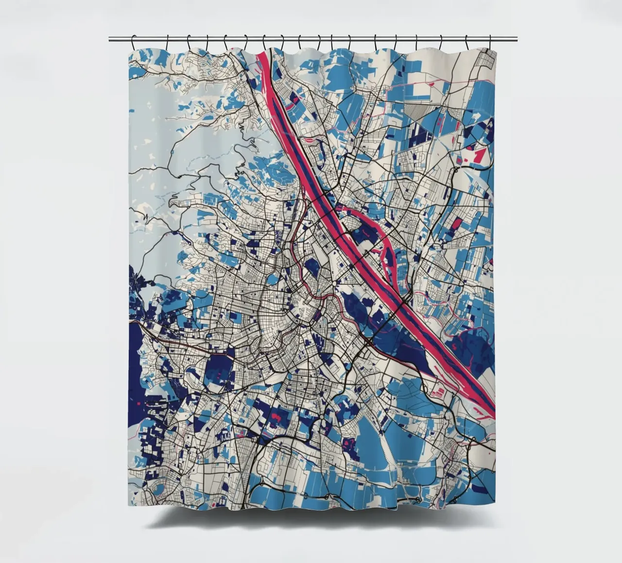 Milky Vienna shower curtain by MOOODZART