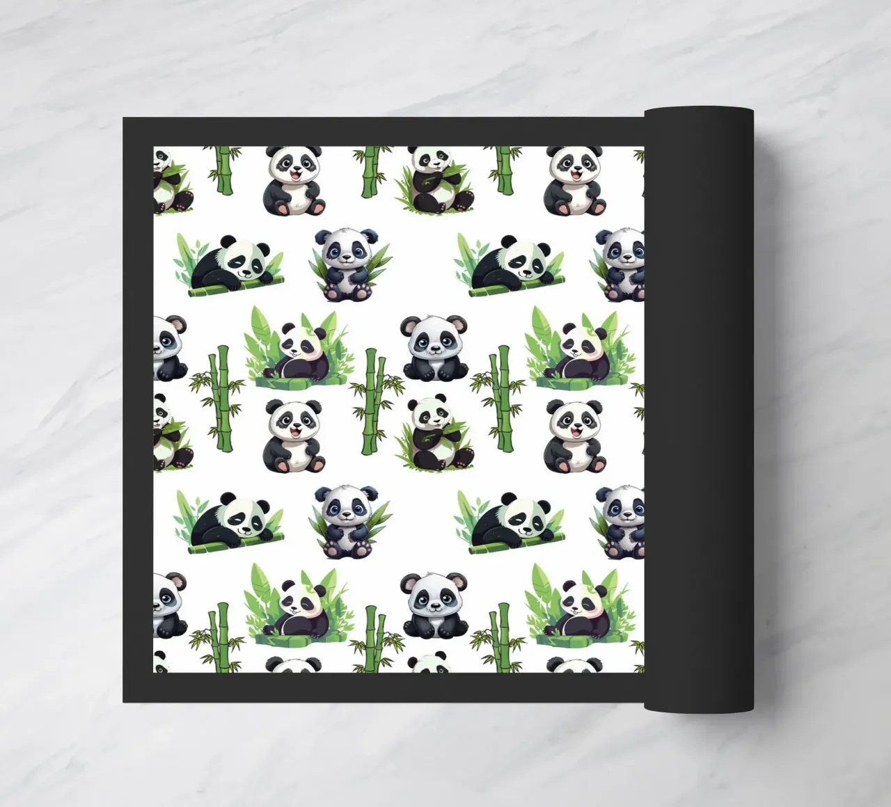 cute panda pattern doormat by berwies design